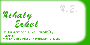 mihaly erkel business card